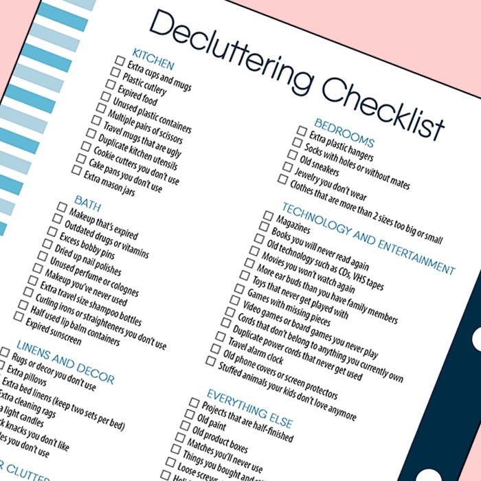 Declutter Checklist