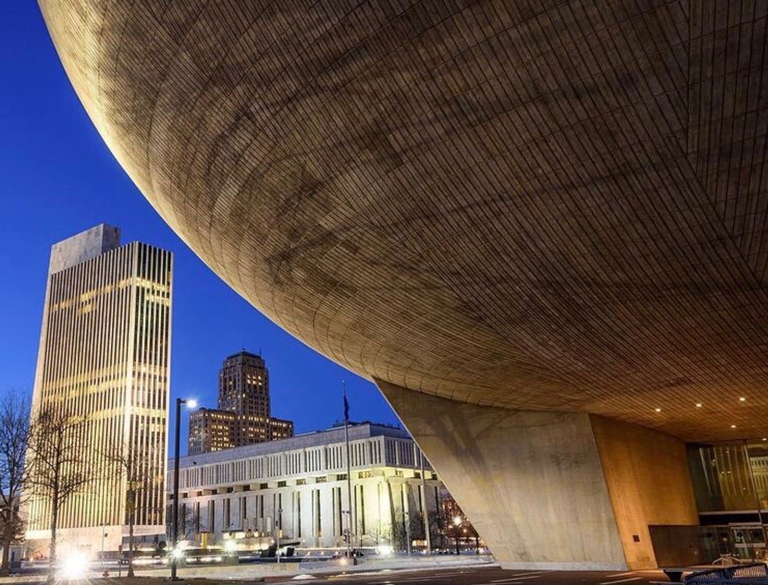 The Egg Performing Arts Center at Empire State Plaza in Albany, NY