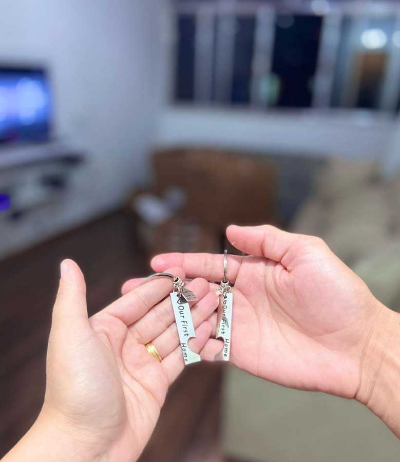 Keys to a couples new home